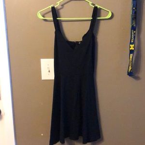Black Charlotte Russe Sexy Low Neck Mini Dress